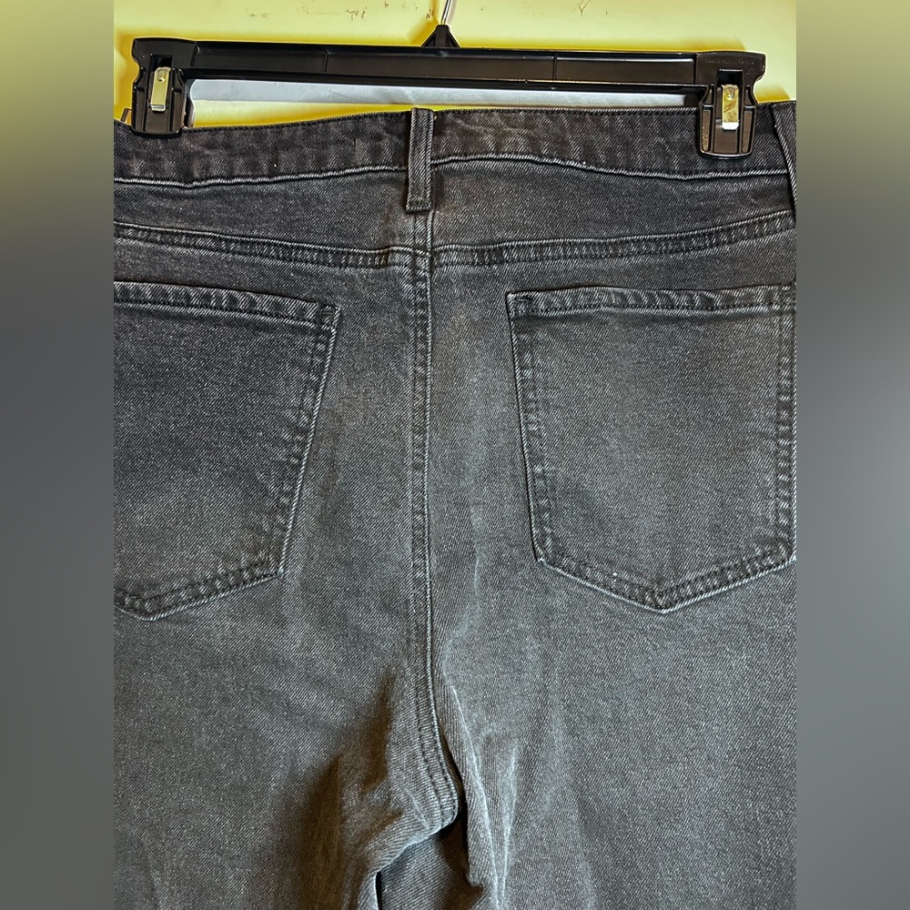 BCBG Black Wide-Leg High-Rise Jeans - Picture 6 of 6